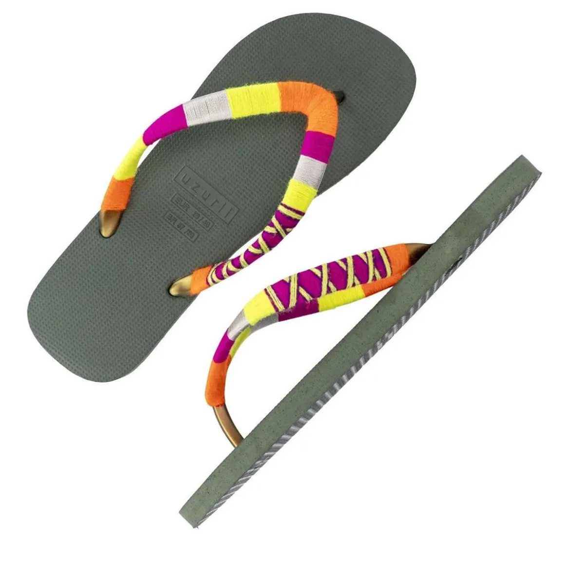 UZURII flip flop Indiana Bronze dunkel-grün Flip Flops