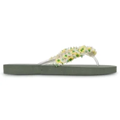 UZURII flip flop Tulum Bloom Yellow dunkel-grün Flip Flops