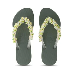 UZURII flip flop Tulum Bloom Yellow dunkel-grün Flip Flops