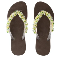 UZURII flip flop Tulum Bloom Yellow mocca Flip Flops