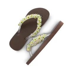 UZURII flip flop Tulum Bloom Yellow mocca Flip Flops