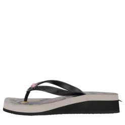 UZURII Pantoffeln Pantoffel Teddy Bear taupe Flip Flops