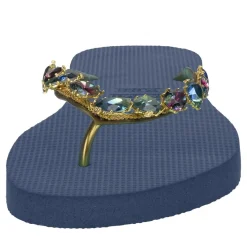 UZURII platte hausschuhe Alexia marine Flip Flops