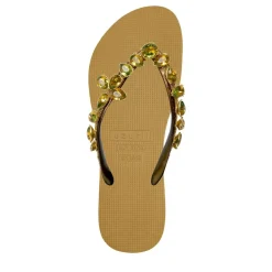 UZURII platte hausschuhe Amalia ocker Flip Flops