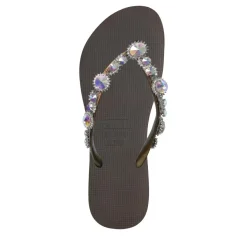 UZURII Zehentrenner Chrystal Marilyn mocca Flip Flops