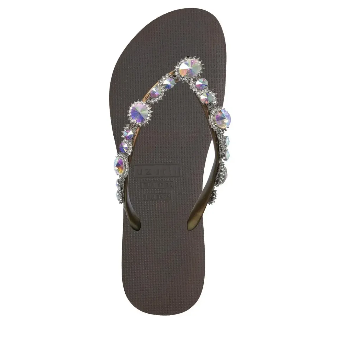 UZURII Zehentrenner Chrystal Marilyn mocca Flip Flops