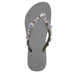 UZURII Zehentrenner Chrystal Marilyn silber Flip Flops