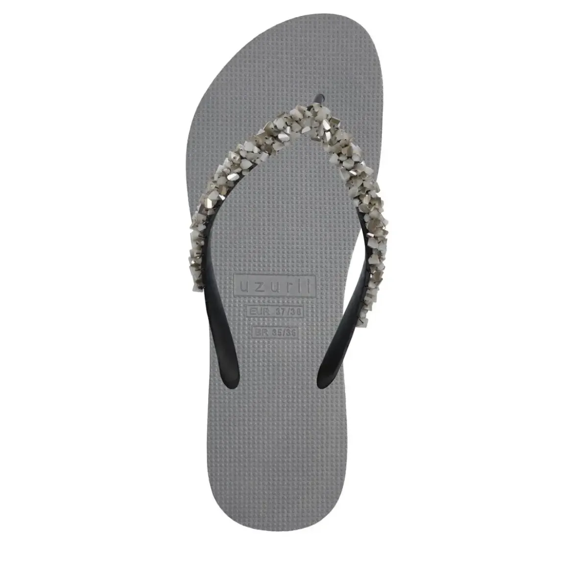 UZURII Zehentrenner Classic Aby Silver silber Flip Flops