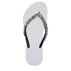 UZURII Zehentrenner Classic Aby Silver weiss Flip Flops