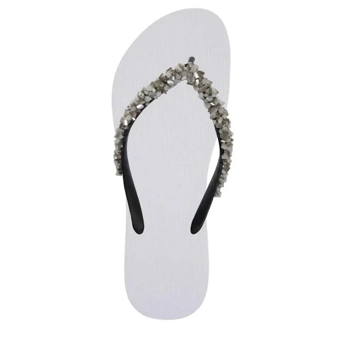 UZURII Zehentrenner Classic Aby Silver weiss Flip Flops