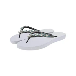 UZURII Zehentrenner Dolce Chrystal weiss Flip Flops