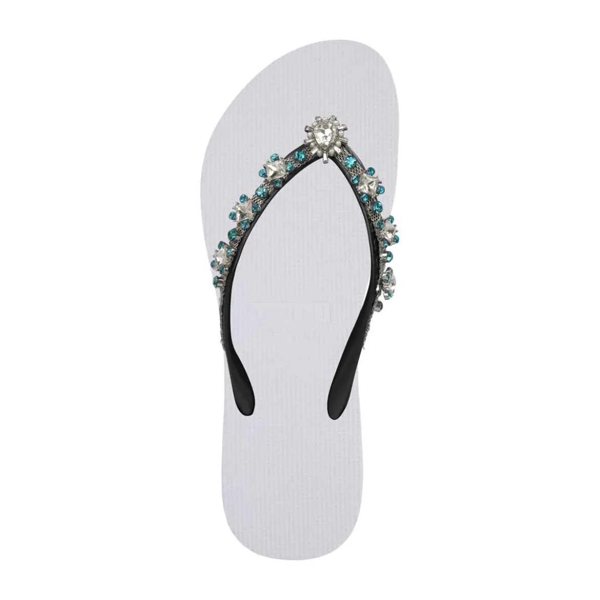 UZURII Zehentrenner Dolce Chrystal weiss Flip Flops
