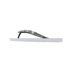 UZURII Zehentrenner Dolce Chrystal weiss Flip Flops