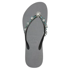 UZURII Zehentrenner Dolce Chrystal silber Flip Flops
