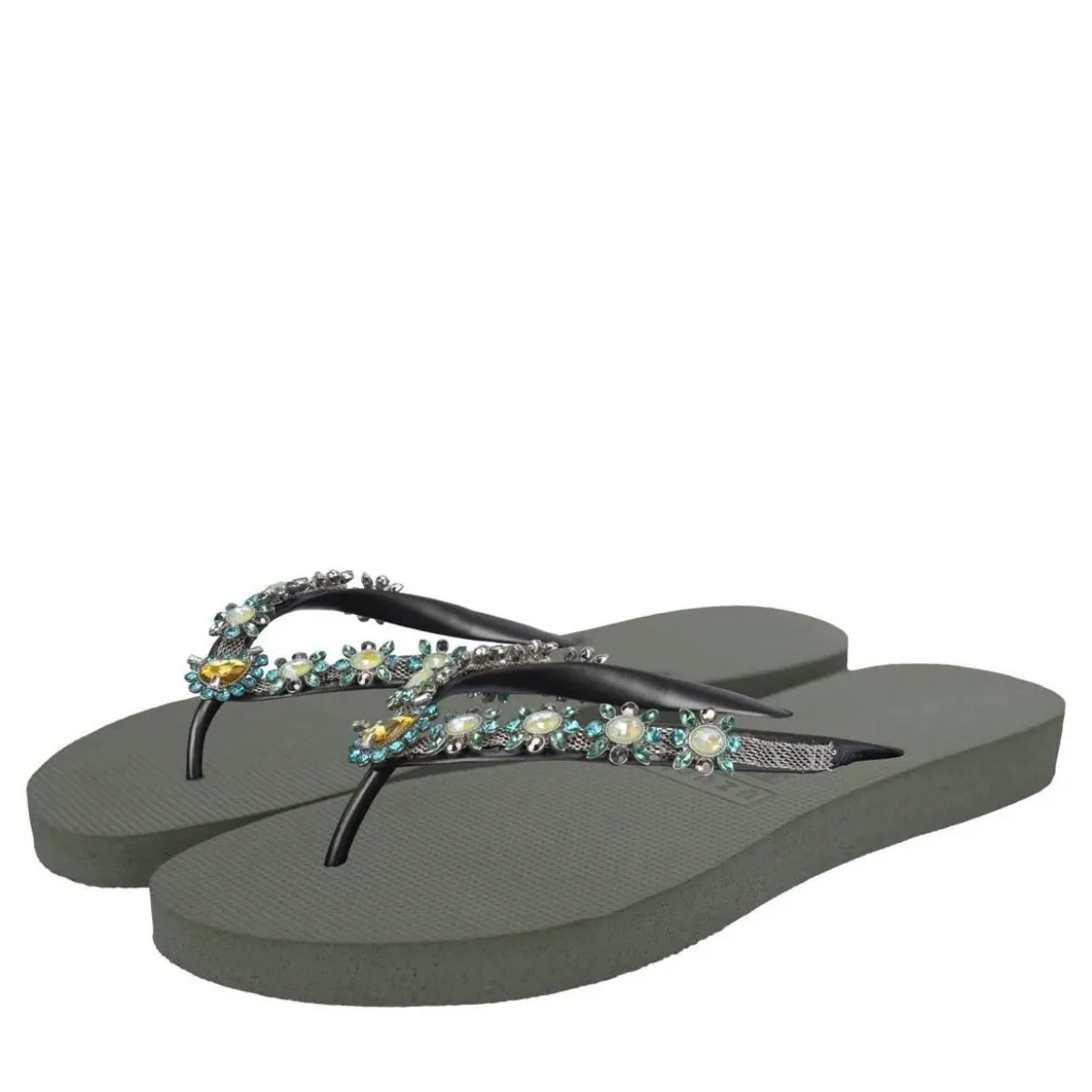 UZURII Zehentrenner Dolce Turqoise dunkel-grün Flip Flops