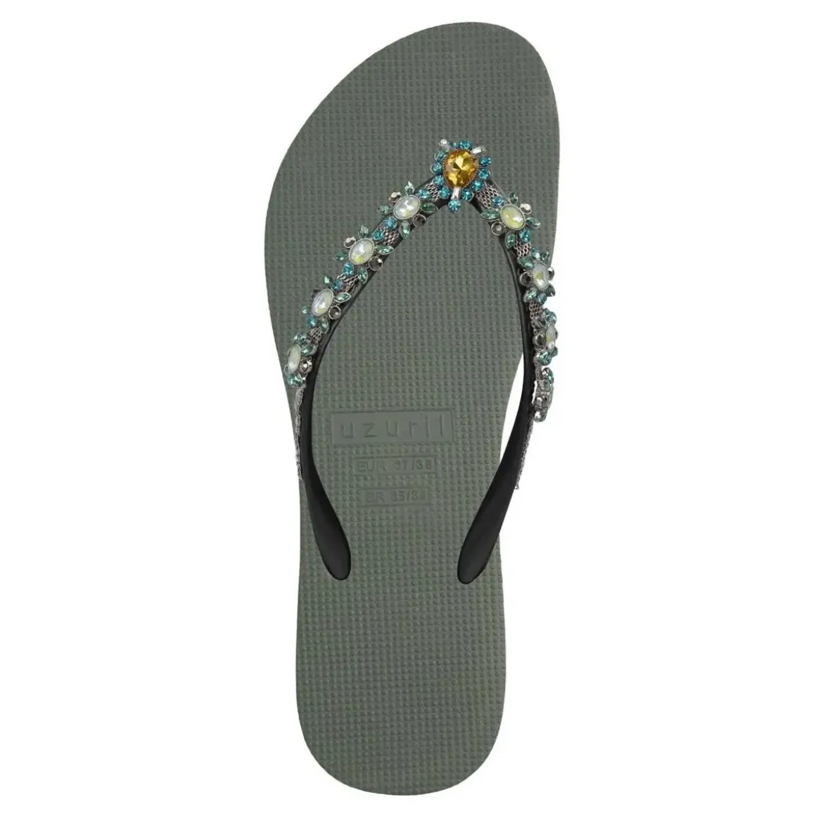 UZURII Zehentrenner Dolce Turqoise dunkel-grün Flip Flops