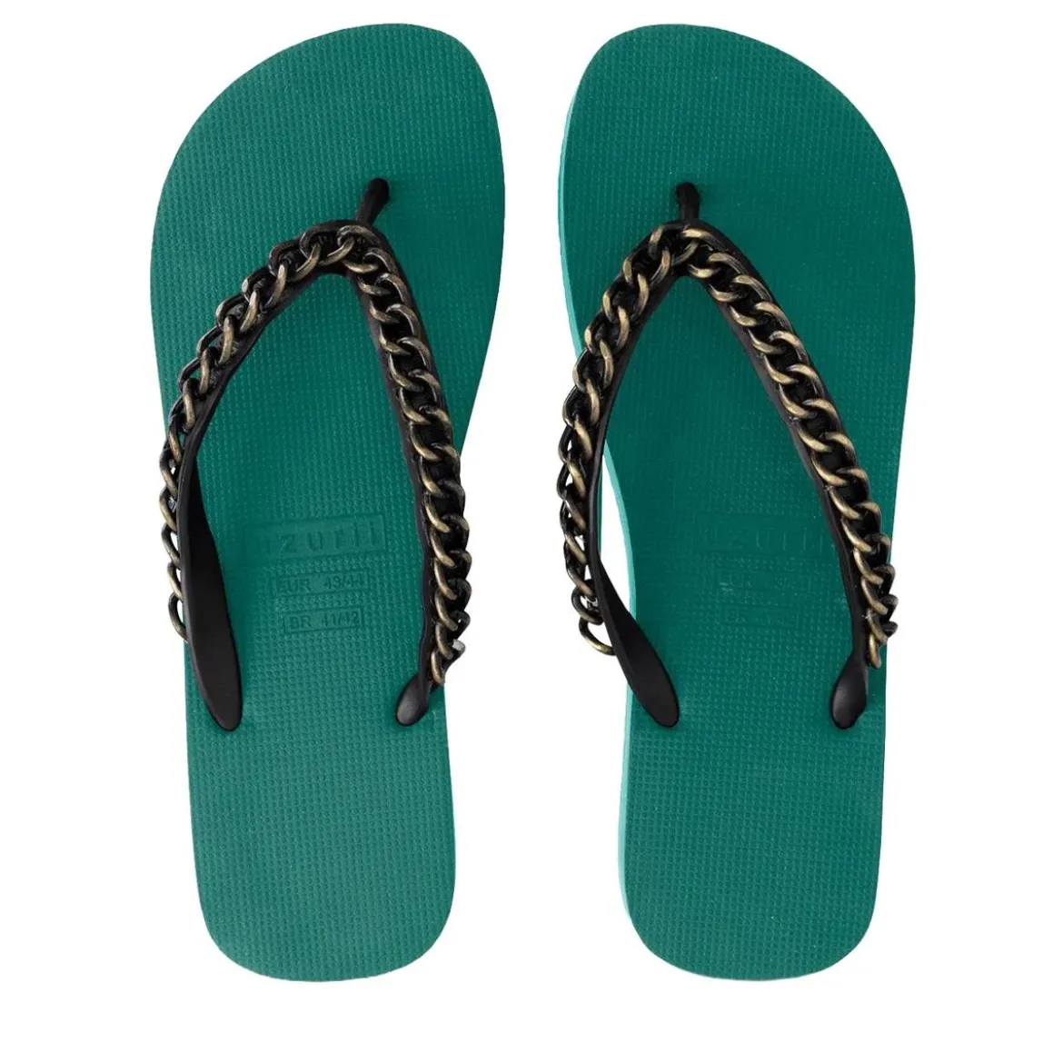 UZURII Zehentrenner Gold Large grün Flip Flops
