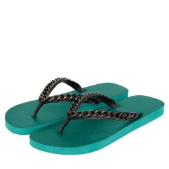UZURII Zehentrenner Gold Large grün Flip Flops