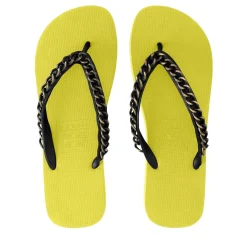 UZURII Zehentrenner Gold Large hell-grün Flip Flops