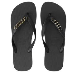 UZURII Zehentrenner Gold Small schwarz Flip Flops
