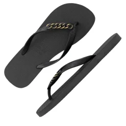 UZURII Zehentrenner Gold Small schwarz Flip Flops