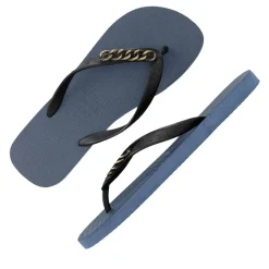 UZURII Zehentrenner Gold Small marineblau Flip Flops