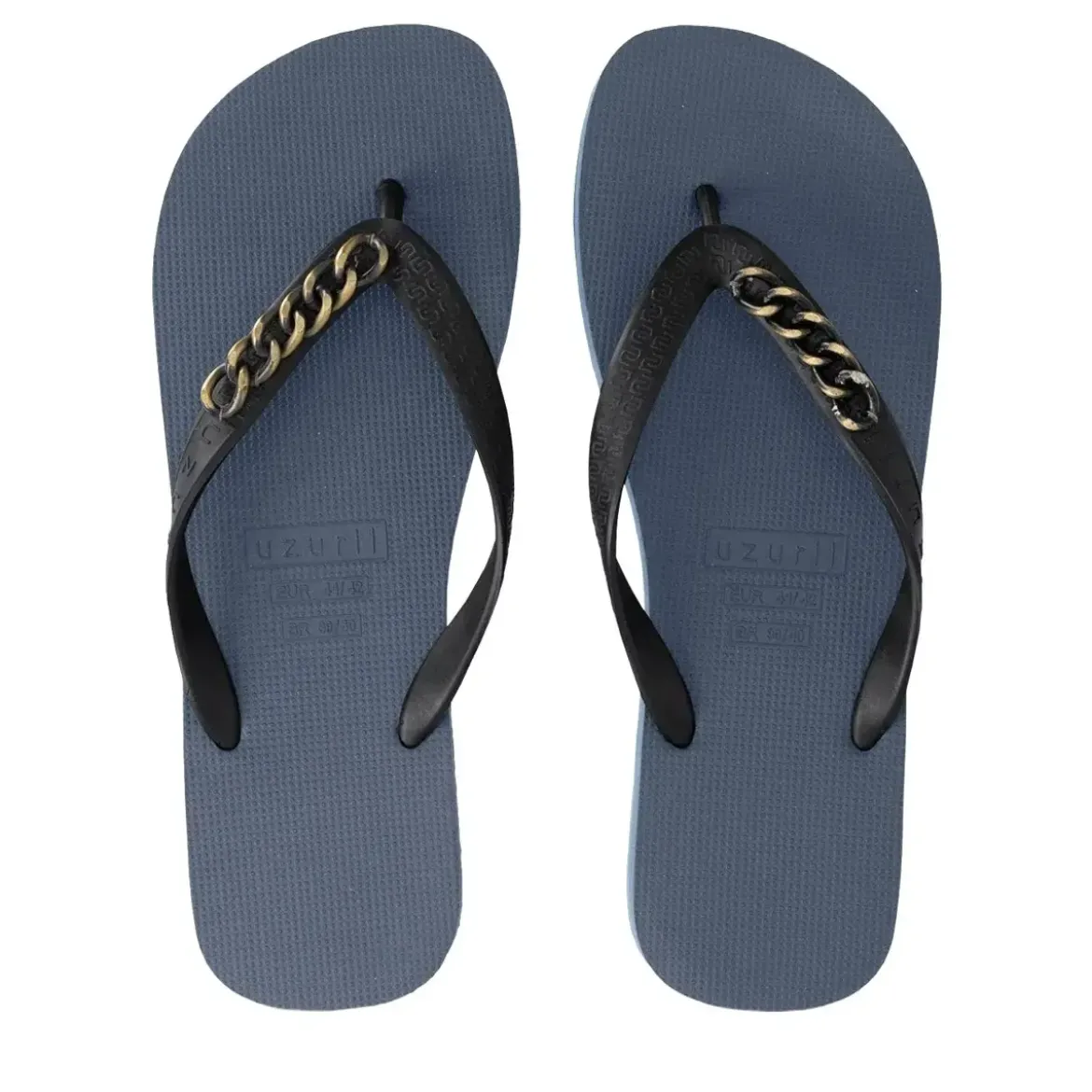 UZURII Zehentrenner Gold Small marineblau Flip Flops