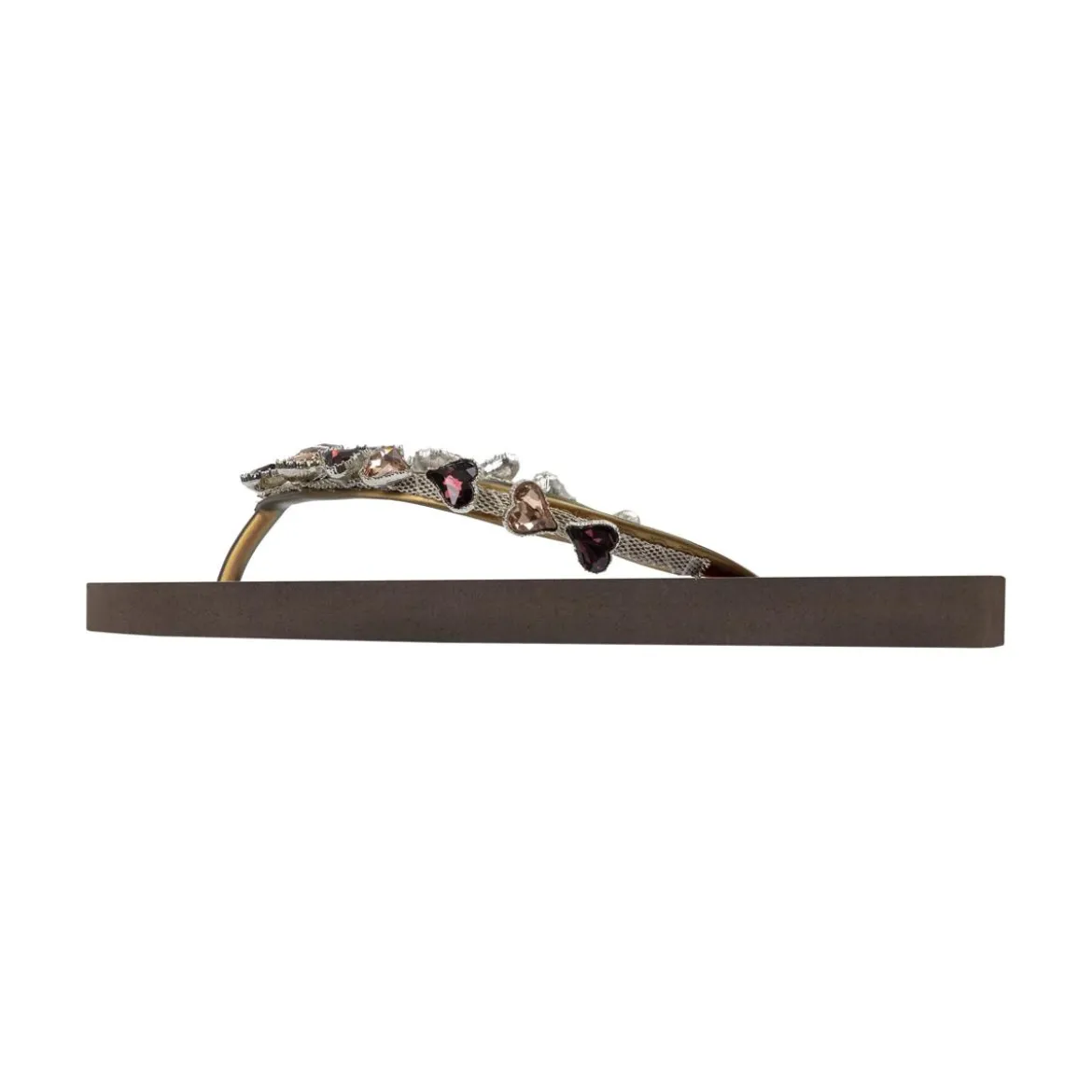 UZURII Zehentrenner Heart Bronze mocca Flip Flops