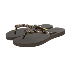 UZURII Zehentrenner Heart Bronze mocca Flip Flops