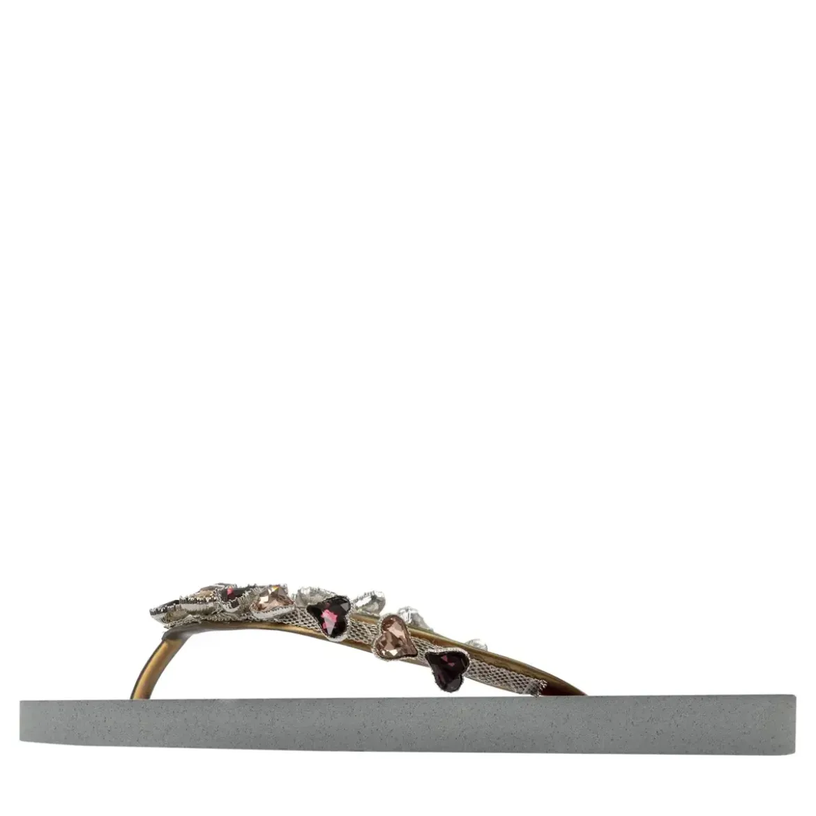 UZURII Zehentrenner Heart Bronze silber Flip Flops