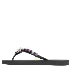 UZURII Zehentrenner Las Dalias Blue silber Flip Flops