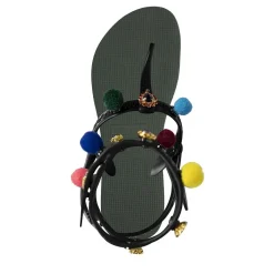 UZURII Zehentrenner Mondriaan Colorful Black dunkel-grün Flip Flops