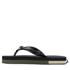 UZURII Zehentrenner Mondriaan Switch Mid Heel schwarz Flip Flops