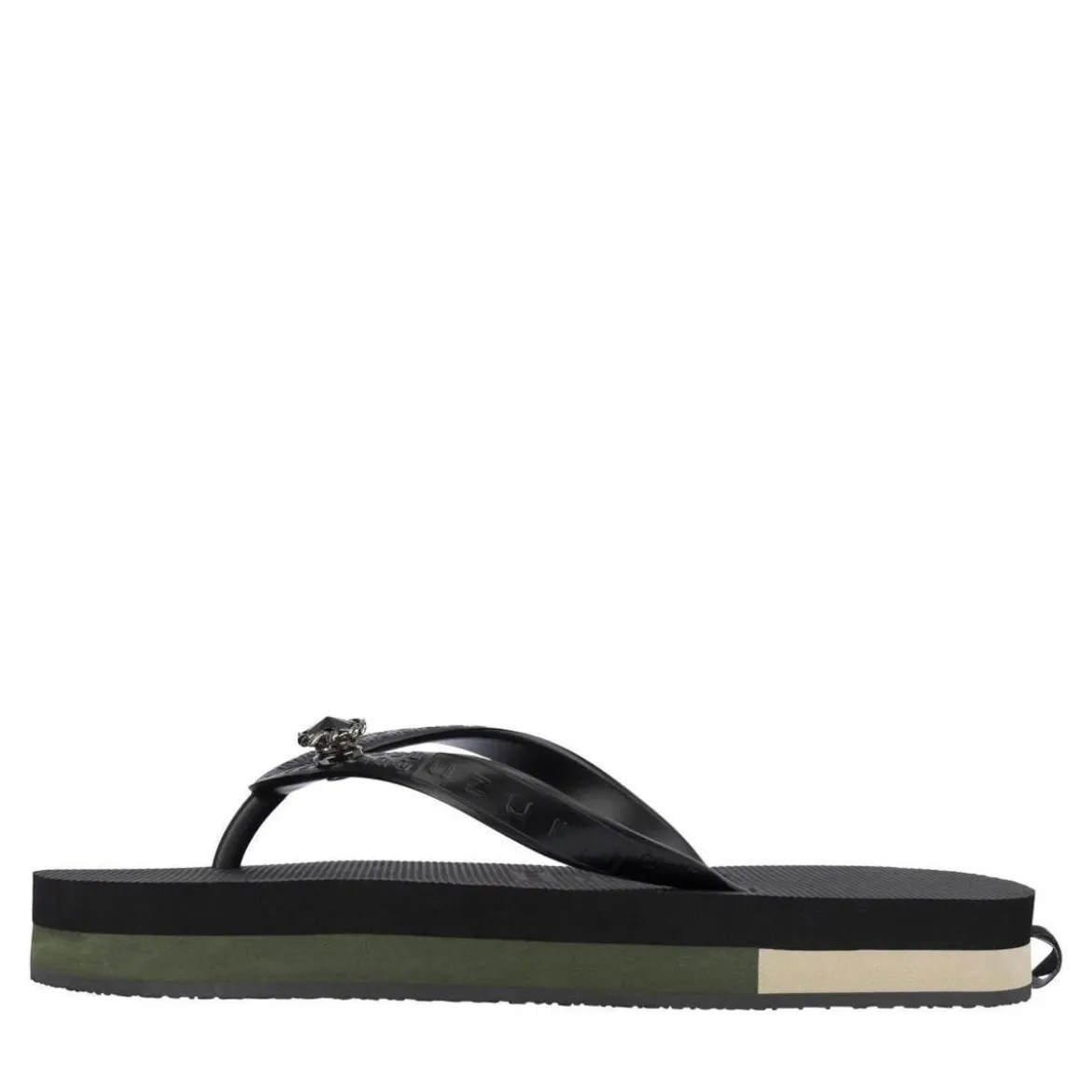 UZURII Zehentrenner Mondriaan Switch Mid Heel schwarz Flip Flops