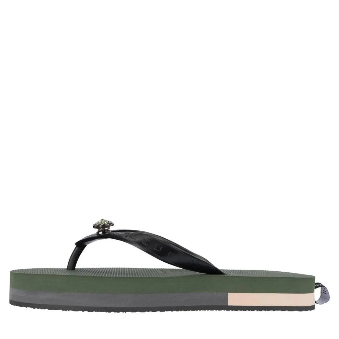 UZURII Zehentrenner Mondriaan Switch Mid Heel dunkel-grün Flip Flops