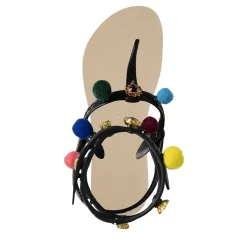 UZURII Zehentrenner Mondriaan Colorful Black sand Flip Flops