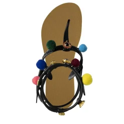 UZURII Zehentrenner Mondriaan Colorful Black gelb Flip Flops