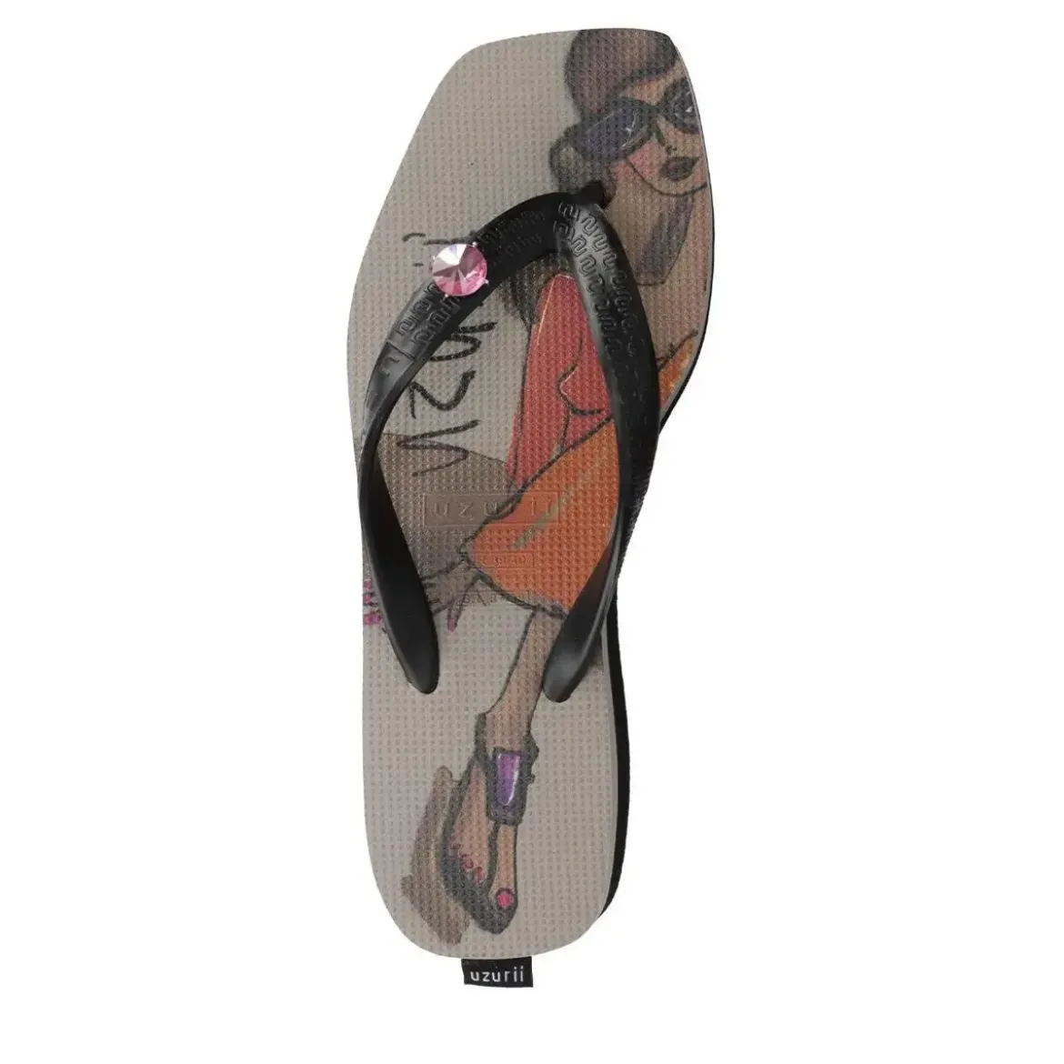 UZURII Zehentrenner Peppi taupe Flip Flops