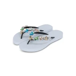 UZURII Zehentrenner Precious Colorful Bloom weiss Flip Flops