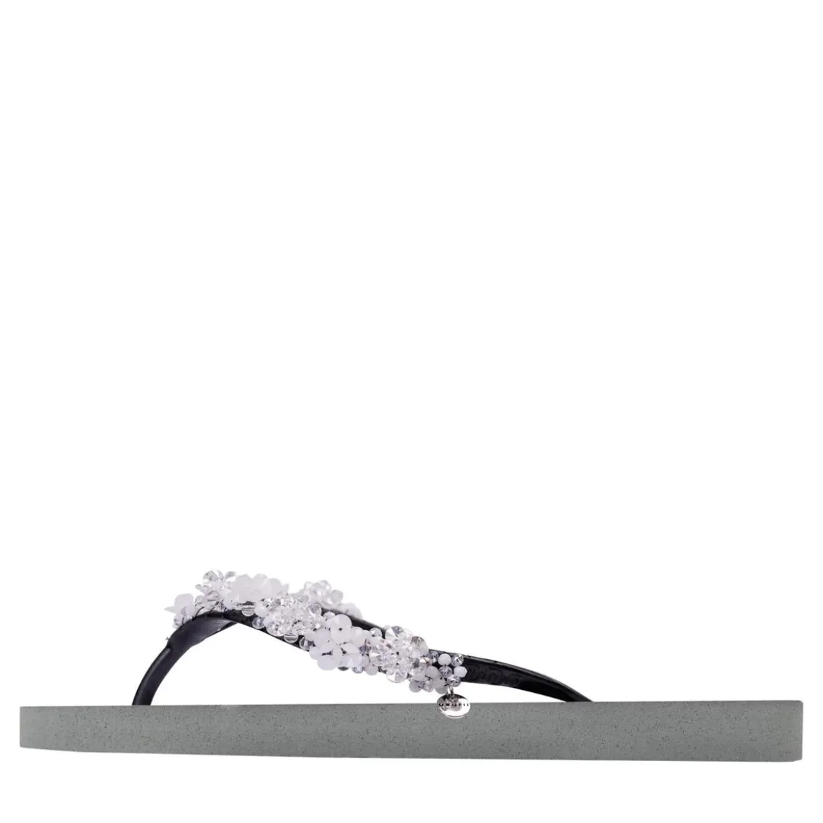 UZURII Zehentrenner Precious Bloom White silber Flip Flops