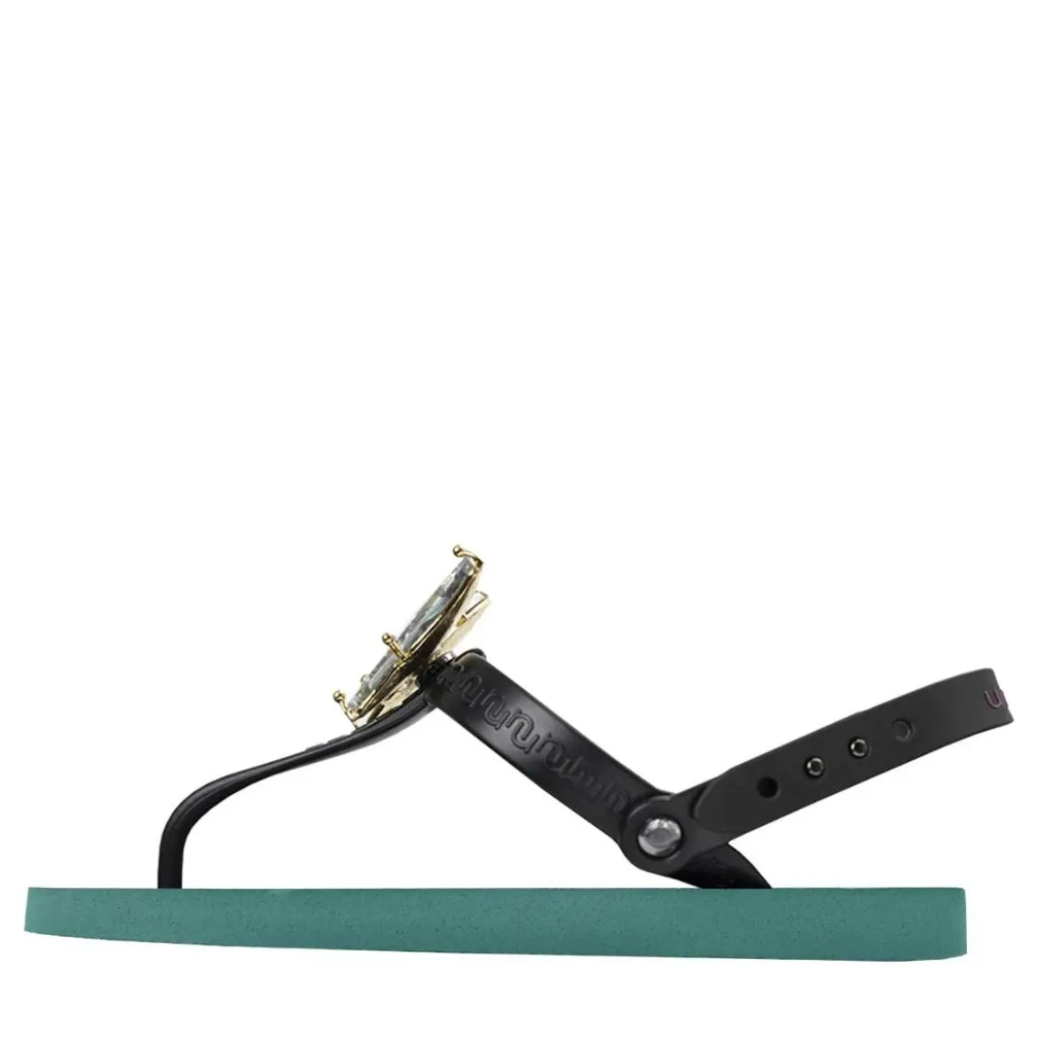 UZURII Zehentrenner Selena Butterfly Chrystal natur Flip Flops
