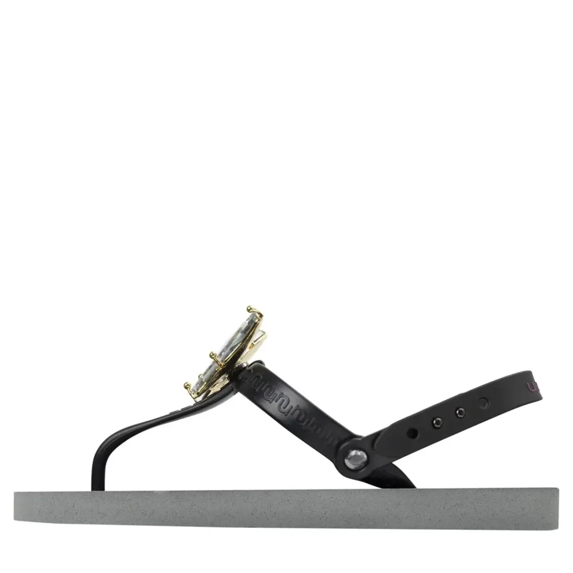 UZURII Zehentrenner Selena Butterfly Chrystal silber Flip Flops