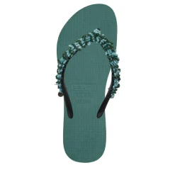 UZURII Zehentrenner Selena Diamond Silver natur Flip Flops