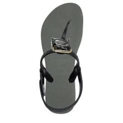 UZURII Zehentrenner Selena Diamond Silver dunkel-grün Flip Flops