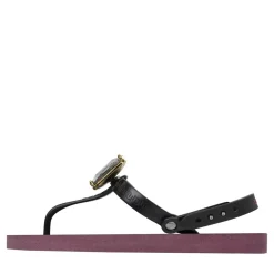 UZURII Zehentrenner Selena Diamond Silver bordeaux Flip Flops