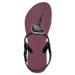 UZURII Zehentrenner Selena Diamond Silver bordeaux Flip Flops