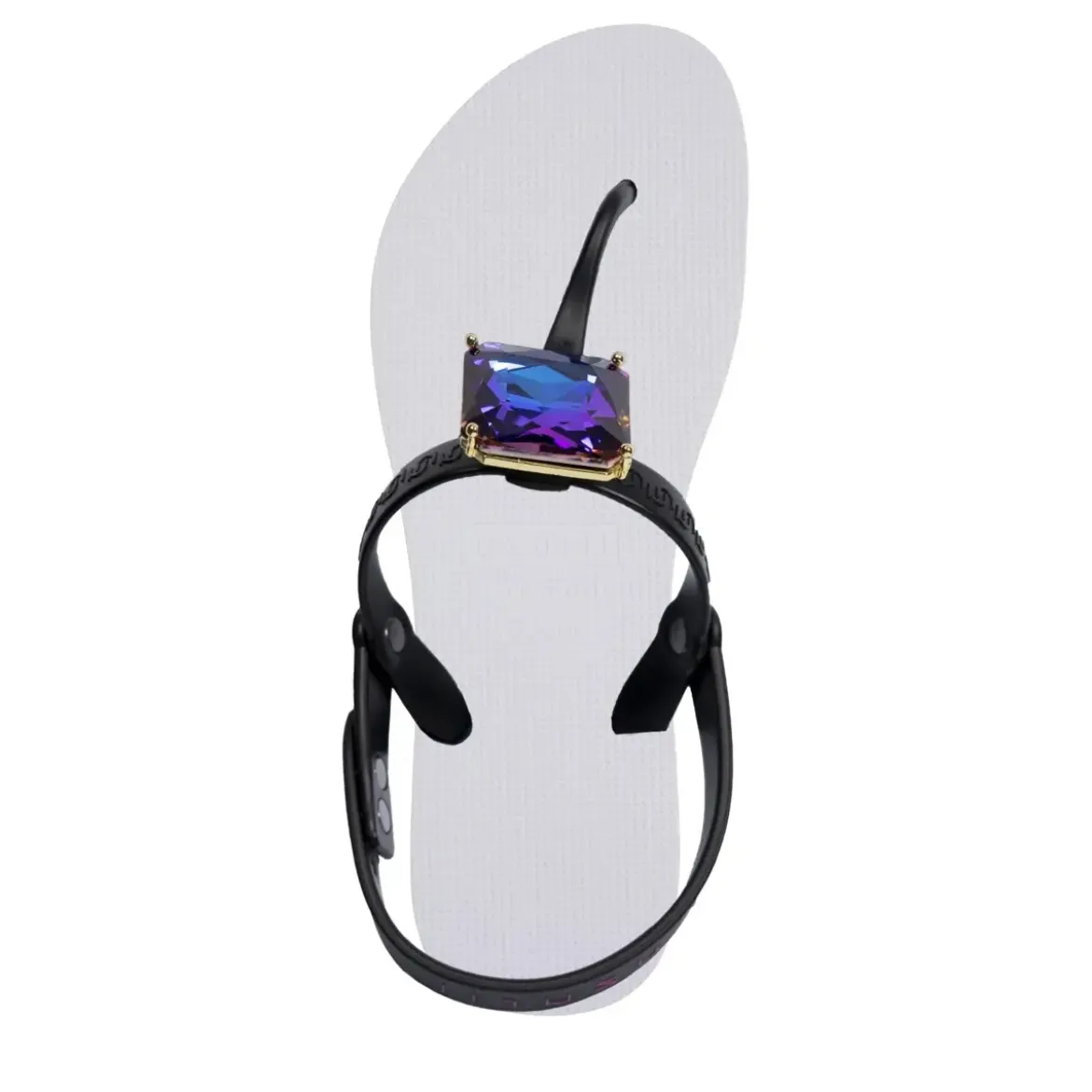UZURII Zehentrenner Selena Diamond Blue weiss Flip Flops