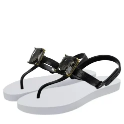 UZURII Zehentrenner Selena Diamond Silver weiss Flip Flops