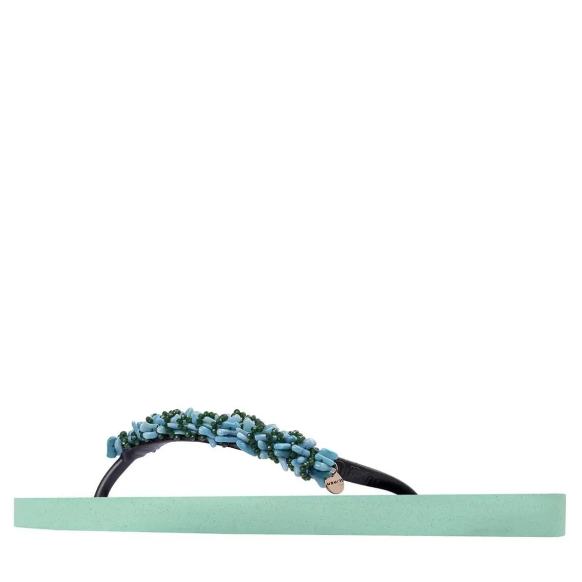 UZURII Zehentrenner Selena Diamond Silver mintgrün Flip Flops