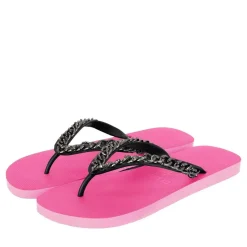 UZURII Zehentrenner Silver Large pink Flip Flops